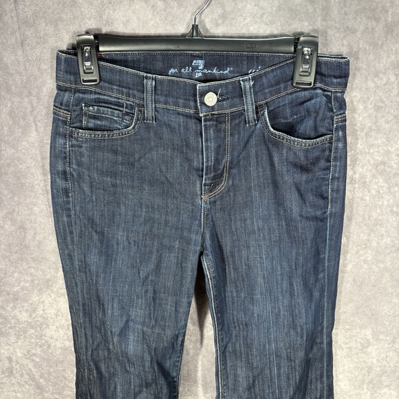 7 For All Mankind Denim - 7 For All Mankind Jeans Womens 26 Ginger Dark Wash Flare Y2K 90s